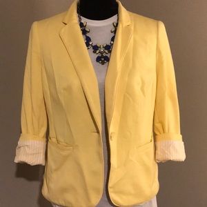 The Limited Yellow Madison Blazer